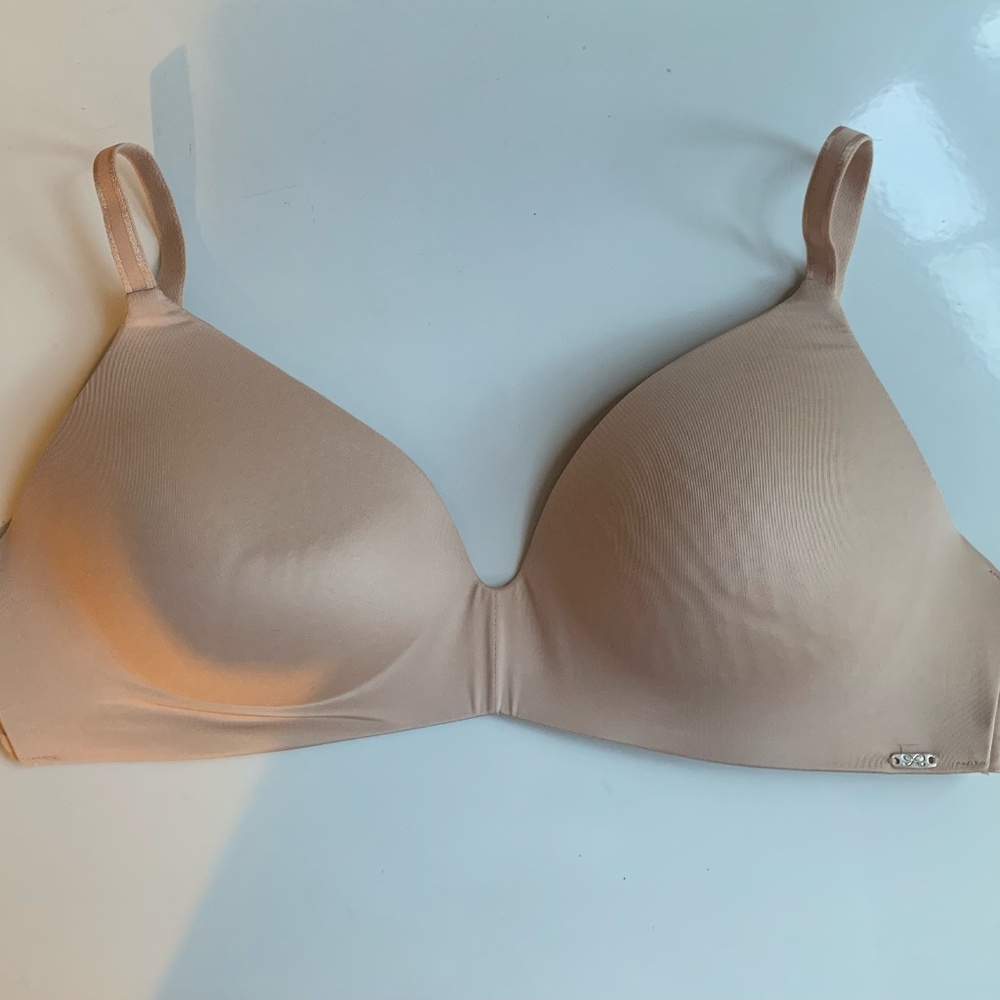 36C beige padded wireless bra